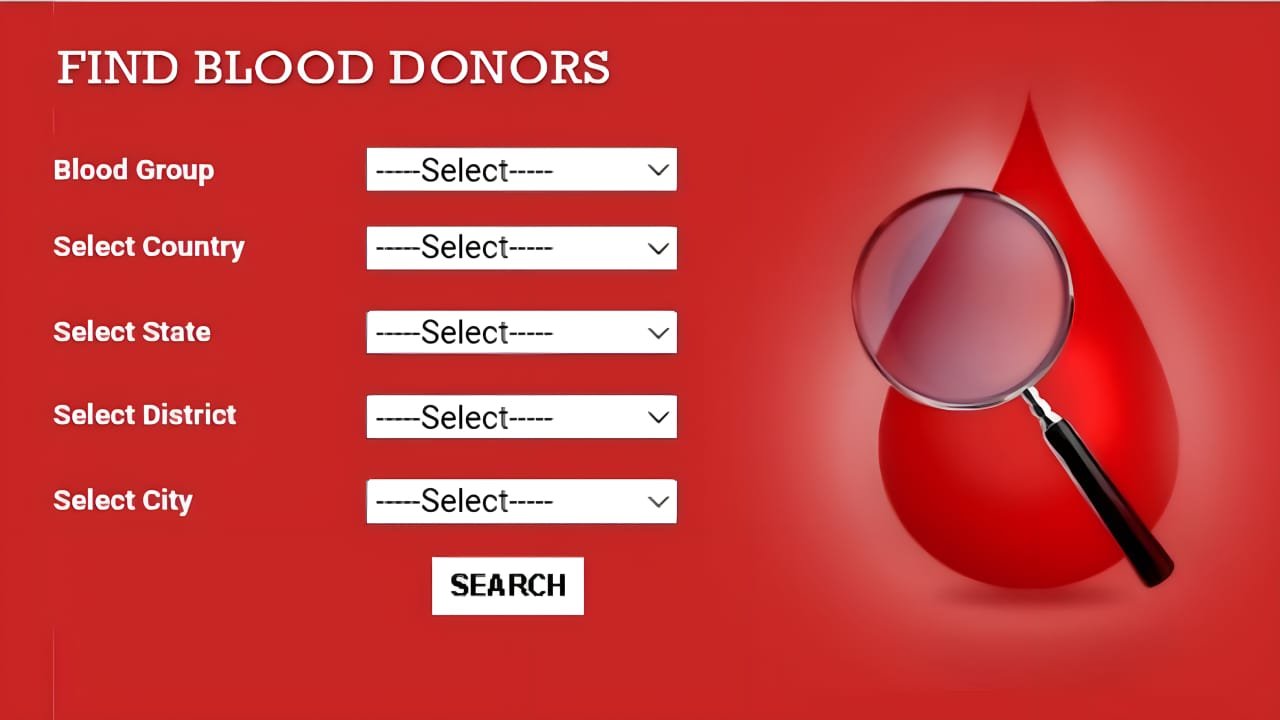 Blood Helpline Website