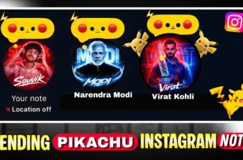 Instagram Pikachu Note: Spark Up Your Profile!